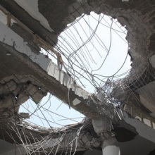 Разрушения от бомбардировок НАТО в Ливии