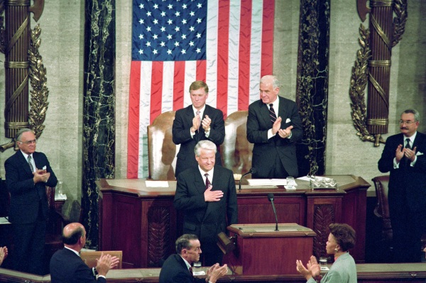 17 июня 1992 года Ельцин в Конгрессе США