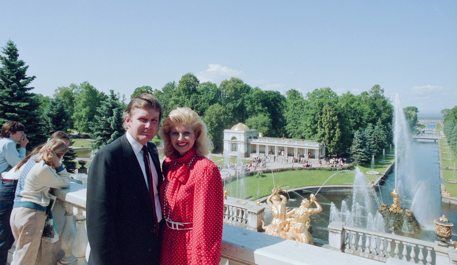 Дональд Трамп в СССР. Петергоф. 1987 год