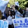 Зрада по-киевски: Громадяне не отказались от 'ВК' и 'Одноклассников' (На фото: во время акции против блокировки российских интернет-сервисов на территории Украины в Киеве…) На фото: во время ак…