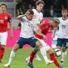 0:1 с Австрией: Россия в двух неделях от большого позора (На фото: игроки сборной России Роман Зобнин и сборной Австрии Петер Жуль (слева направо на первом пл…) На фото: игроки сбор…