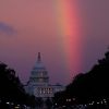 Неоднозначная победа: кто выиграл на выборах в США и при чем здесь Россия (Радуга над зданием Капитолия в Вашингтоне в день голосования на промежуточных выборах в конгресс США…) Радуга над зданием К…