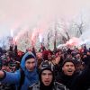 FAZ: над Европой навис страх войны (Участники акции у здания администрации президента Украины в Киеве. 26 ноября 2018 | © REUTERS, Gleb Garanich) Участники акции у зд…