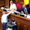 Украина: 30 тыс. рублей штрафа за слово на русском (На фото: председатель Верховной рады Украины Андрей Парубий (справа) и первый заместитель председате…) На фото: председател…