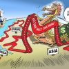 'Один пояс, один путь': уточнение пути и расширение пояса (Карикатура в японской Japantimes) Карикатура в японско…