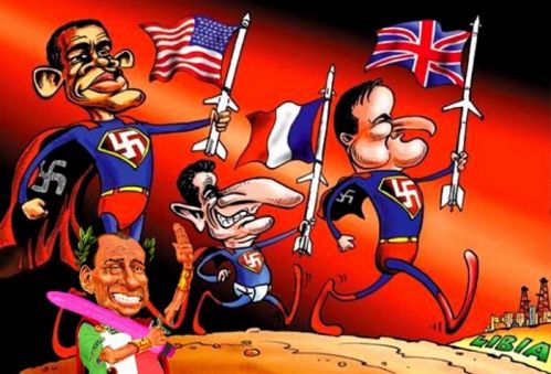 Карикатура. Современные крестоносцы насаждающие свою рабскую «демократию» с помощью лжи, провокаций, войны Карикатура. Современ…