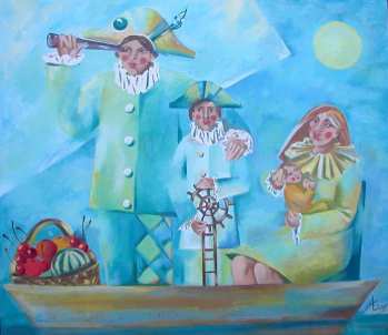 Екатерина Абрамова. Bon Voyage 70х80 oil on canvas 2005. www.artikat.ru Екатерина Абрамова. …