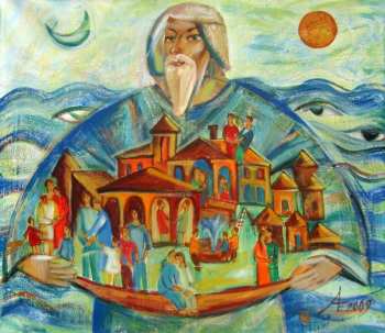 Абрамова Екатерина. The Father 75х90 acrylic on canvas 2009. www.artikat.ru Абрамова Екатерина. …