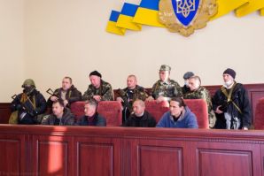 Луганск.07.04.2014г.Утро.Обращение представителей штаба АЮВ к киевской власти. Луганск.07.04.2014г.…