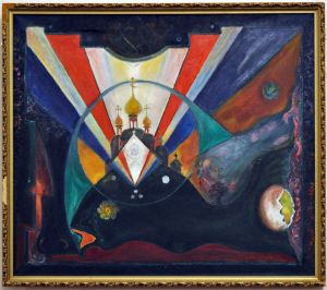 Ефремовцев Никита Николаевич: На моей картине «Русь космическая» Кит плывет по бесконечному космосу бытия, несет на себе исконную вечную Русь: белые храмы и деревню, избу (центр вселенной и из него вылупилось нечто новое: истина, слово новое, несущие правду и справедливость, слово о пути познания любви, слово, преобразующее человека и человечество. Ефремовцев Никита Ни…