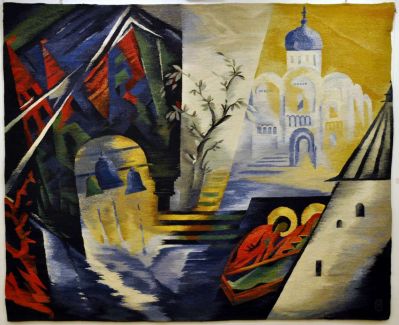 Наталия Озерная. Гобелен. «Русь». 1989 , 260х310. Выставка в «Доме национальностей», 20 октября - 9 ноября 2014. Наталия Озерная. Гоб…