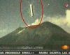 Что стало причиной шторма 'Сэнди'? (видео) (Цилиндр падает в вулкан) Цилиндр падает в вулкан