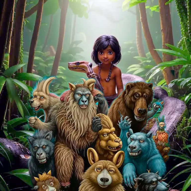 Добрый Каа приполз пошептаться к человеческому детёнышу Добрый Каа приполз пошептаться к человеческому детёнышу