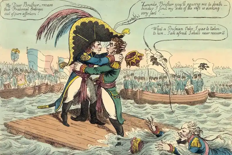 Наполеон, Александр и Фридрих на Немане 25 июня 1807 года Наполеон, Александр и Фридрих на Немане 25 июня 1807 года