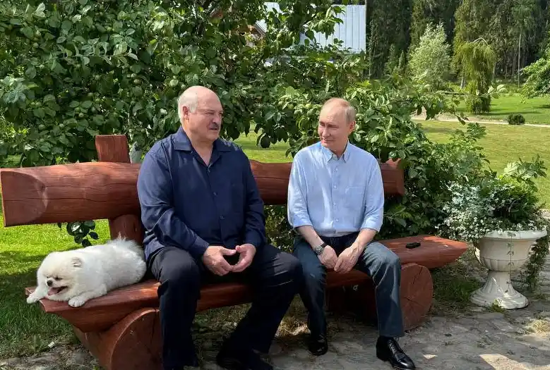 Путин и Лукашенко на Валдае