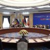 Саммит ЕАЭС в Бишкеке: о чем говорили семь президентов (Заседание Высшего Евразийского экономического совета (ВЕЭС) на уровне глав государств в расширенном …) Заседание Высшего Ев…