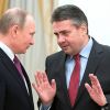 Немецкий министр оказался 'на крючке' у Путина (Президент РФ Владимир Путин и министр иностранных дел Германии Зигмар Габриэль. 9 марта 2017) Президент РФ Владими…
