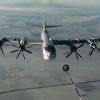 Российские Ту-95МС нанесли удары КР по объектам террористов в Сирии (Стратегический бомбардировщик-ракетоносец Ту-95МС ВКС РФ во время полета для нанесения авиаудара по …) Стратегический бомба…