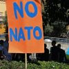 'НАТО против России — не боец' (Акция против НАТО в Италии) Акция против НАТО в Италии