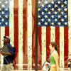 Трамп вводит обширные санкции за будущее вмешательство в выборы (Люди на фоне американского флага. Архивное фото | © AP Photo, Mary Altaffer) Люди на фоне америка…