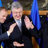 WP: Россия прижала Украину к стене (Президента Украины Петр Порошенко, президент Европейского совета Дональд Туск и президент Европейско…) Президента Украины П…