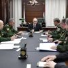 На гиперзвуке: чем Россия сильнее любого потенциального агрессора (Президент России Владимир Путин во время совещания с командующими войсками военных округов РФ в мини…) Президент России Вла…