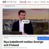 Подозрение на диверсию: второй раз за месяц порвался оптово-волоконный кабель из Финляндии в Швецию