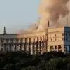 'Удар по Кабмину', или Что же случилось с правительственным зданием в центре Киеве?