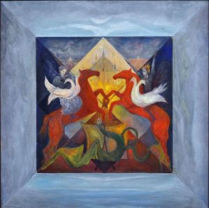 «Квадрат Немалевича 7». «Кристалл победы». Художник Никита Николаевич Ефремовцев. Выставка «Русь Космическая и Русь земная». Геологический Музей Вернадского РАН, 28 октября 2015 Квадрат Немалевича №…